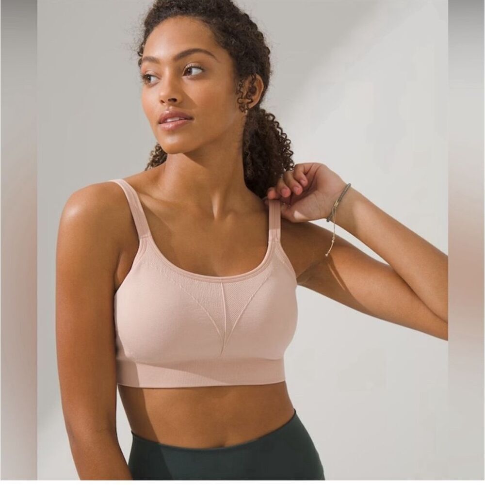Seamless Sports Bra Ballet Back NWT rose blush size XXL